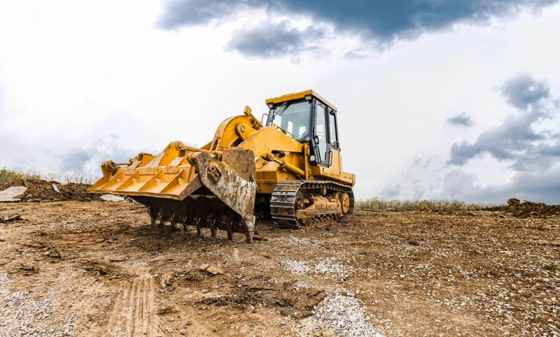 Bulldozer Land Grading