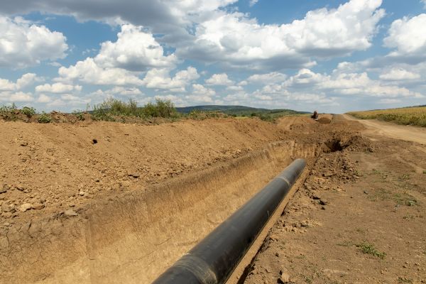 Gas Line Trenching in Columbia