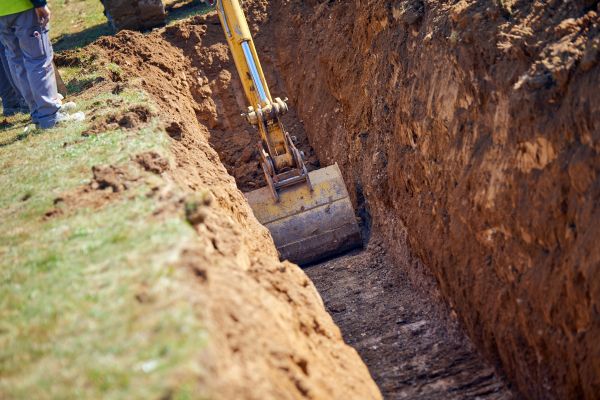 Ditch Cutting in Columbia