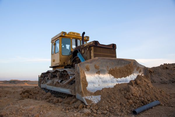 Bulldozer Land Grading in Columbia