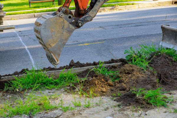 Sewer Line Trenching in Columbia
