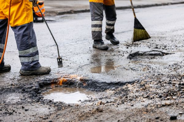 Gravel Pothole Repair in Columbia