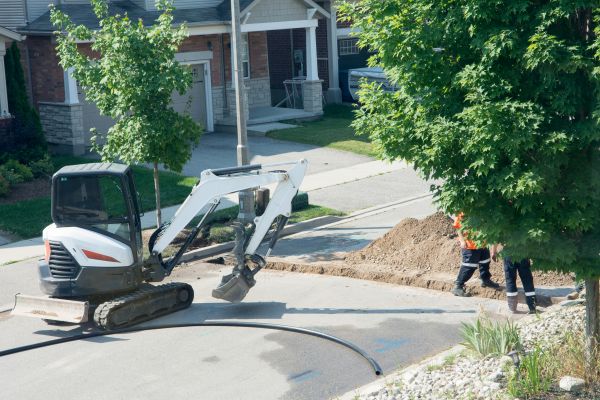 Electrical Line Trenching in Columbia